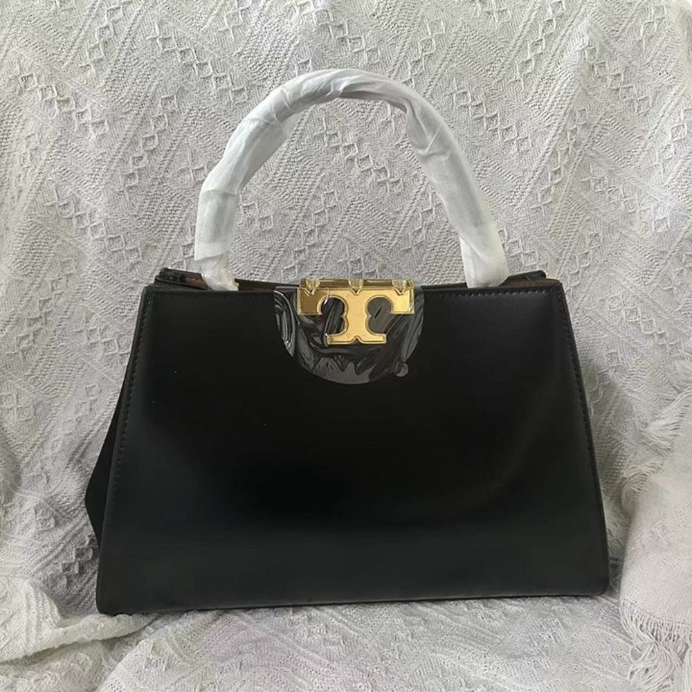 New Tory Burch Eleanor Spazzolato Satchel Bag